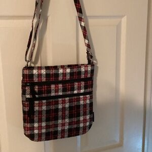 Vera Bradley plaid shoulder bag